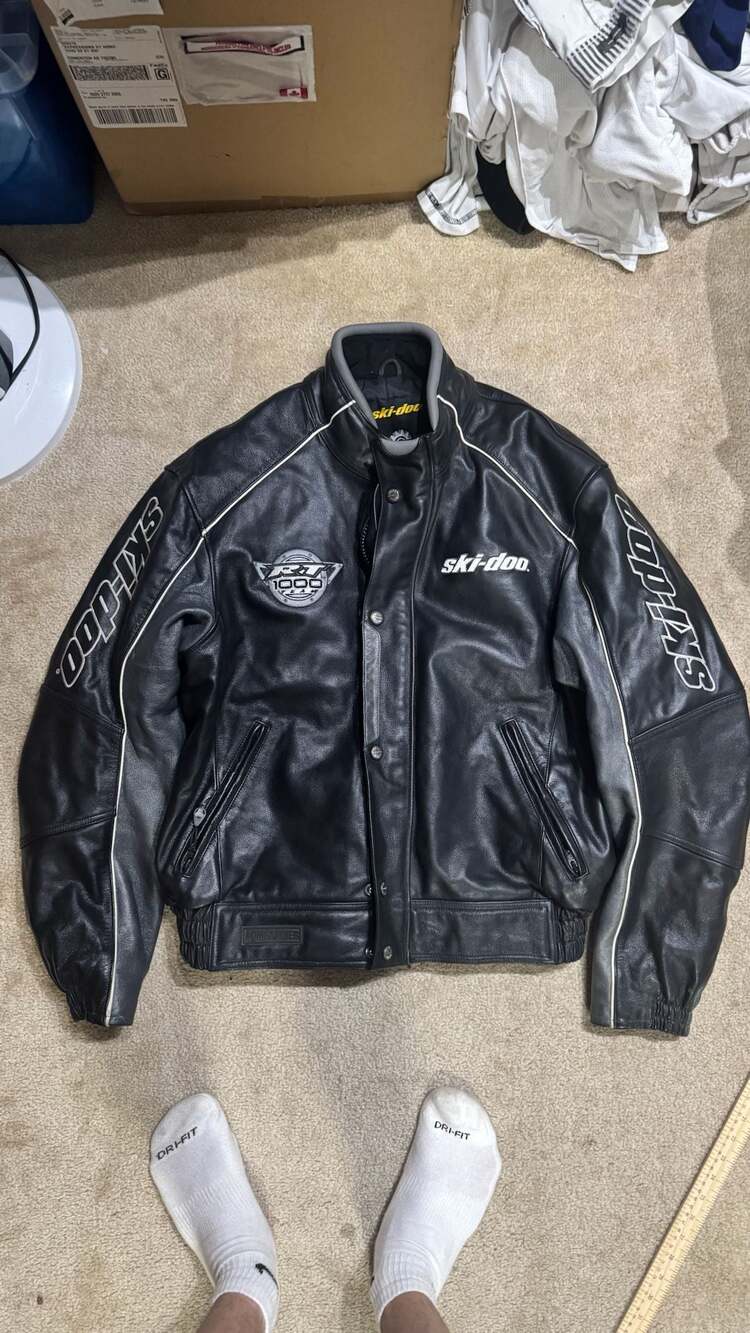 Ski-Doo Bombardier RT 1000 Team Genuine Leather Motorcycle Jacket